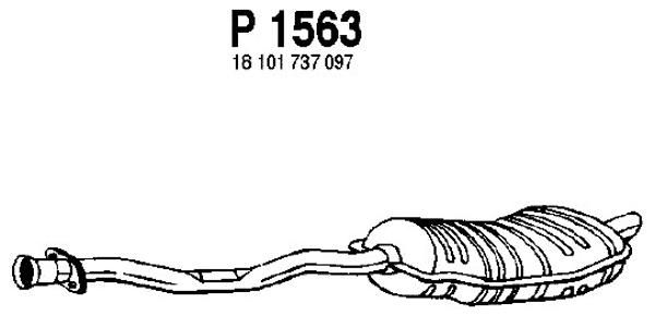 FENNO Глушитель выхлопных газов конечный P1563