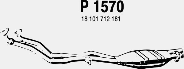 FENNO Предглушитель выхлопных газов P1570