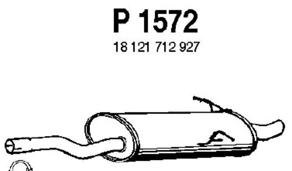 FENNO Izplūdes gāzu trokšņa slāpētājs (pēdējais) P1572