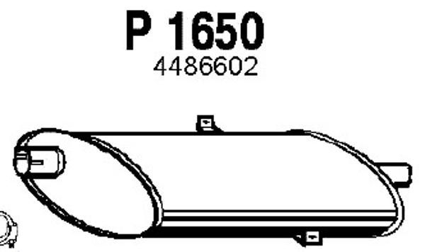FENNO Vidējais izpl. gāzu trokšņa slāpētājs P1650