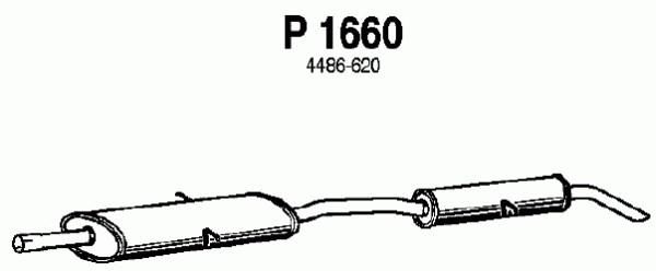 FENNO Izplūdes gāzu trokšņa slāpētājs (pēdējais) P1660