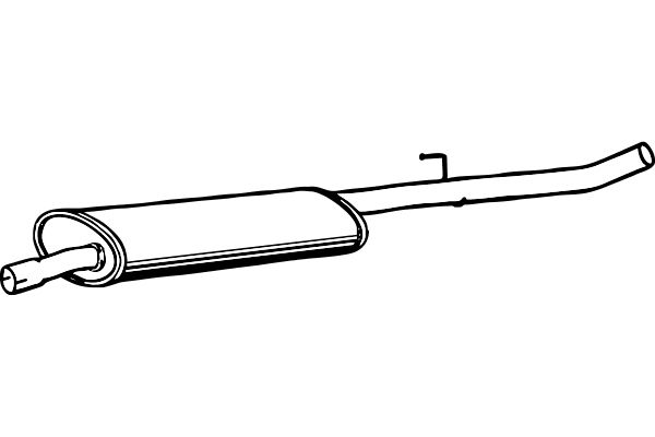 FENNO Средний глушитель выхлопных газов P1846