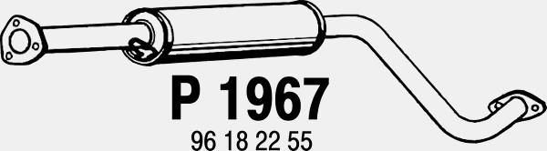 FENNO Vidējais izpl. gāzu trokšņa slāpētājs P1967