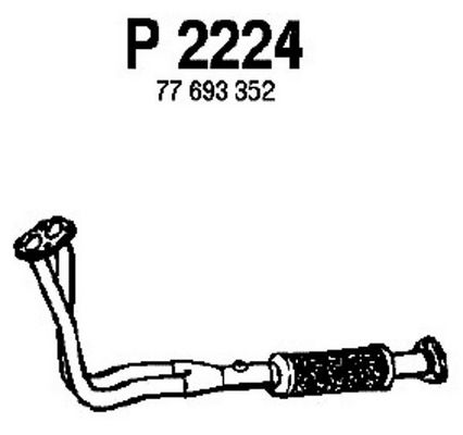 FENNO Izplūdes caurule P2224