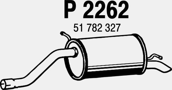 FENNO Глушитель выхлопных газов конечный P2262