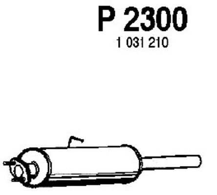 FENNO Vidējais izpl. gāzu trokšņa slāpētājs P2300