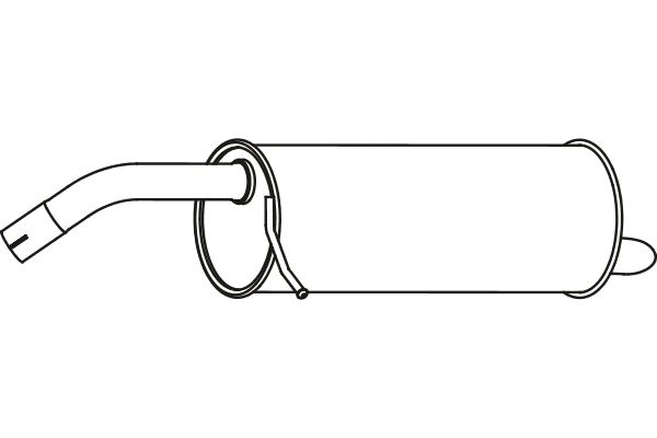 FENNO Глушитель выхлопных газов конечный P2465