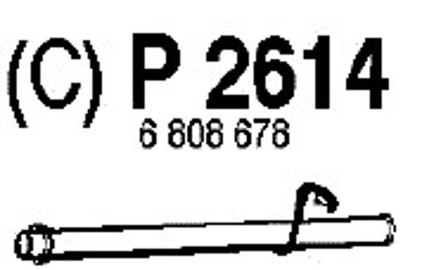 FENNO Труба выхлопного газа P2614