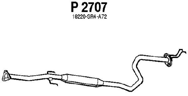 FENNO Vidējais izpl. gāzu trokšņa slāpētājs P2707