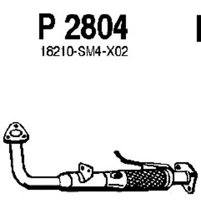 FENNO Труба выхлопного газа P2804