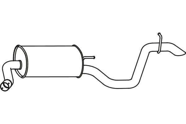 FENNO Izplūdes gāzu trokšņa slāpētājs (pēdējais) P31005