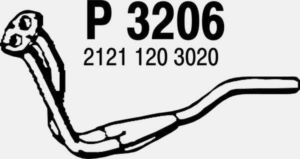 FENNO Izplūdes caurule P3206
