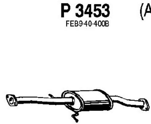 FENNO Vidējais izpl. gāzu trokšņa slāpētājs P3453