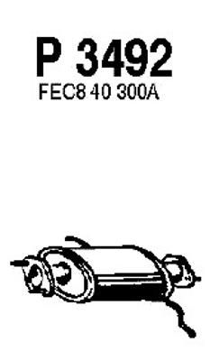 FENNO Izplūdes gāzu priekšslāpētājs P3492