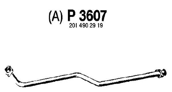 FENNO Труба выхлопного газа P3607