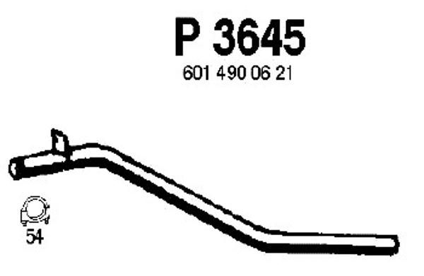 FENNO Труба выхлопного газа P3645