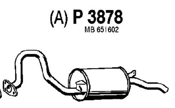 FENNO Izplūdes gāzu trokšņa slāpētājs (pēdējais) P3878
