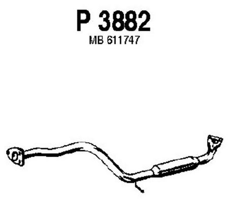 FENNO Средний глушитель выхлопных газов P3882