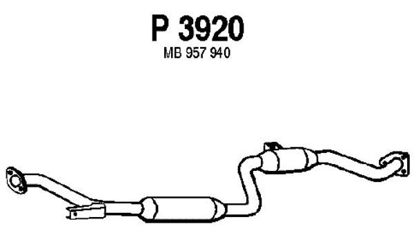 FENNO Vidējais izpl. gāzu trokšņa slāpētājs P3920