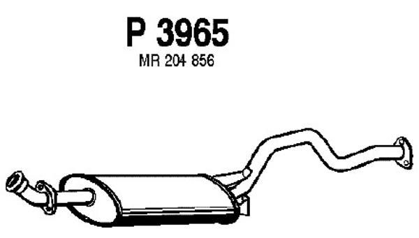 FENNO Глушитель выхлопных газов конечный P3965