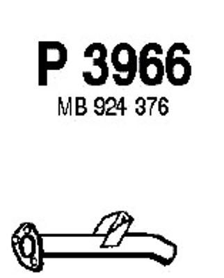 FENNO Труба выхлопного газа P3966