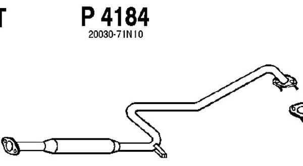 FENNO Vidējais izpl. gāzu trokšņa slāpētājs P4184
