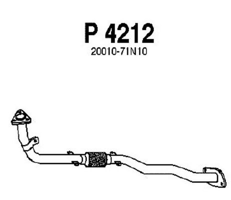 FENNO Труба выхлопного газа P4212
