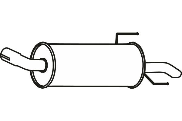 FENNO Глушитель выхлопных газов конечный P4312