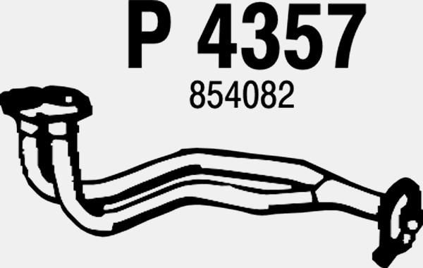 FENNO Труба выхлопного газа P4357