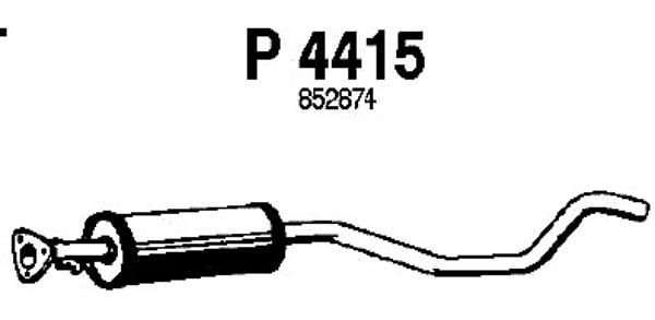 FENNO Vidējais izpl. gāzu trokšņa slāpētājs P4415