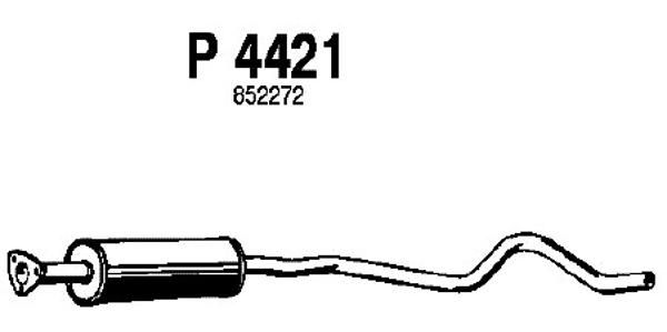FENNO Vidējais izpl. gāzu trokšņa slāpētājs P4421