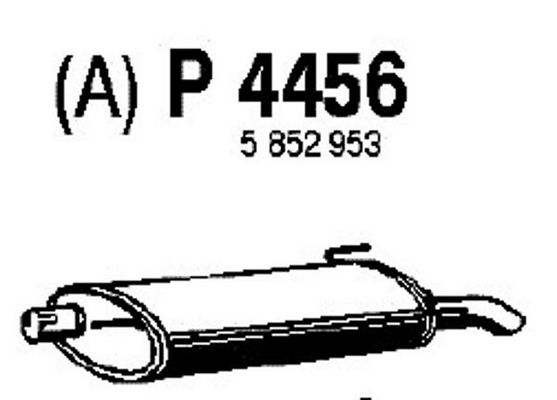 FENNO Izplūdes gāzu trokšņa slāpētājs (pēdējais) P4456