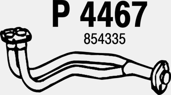 FENNO Труба выхлопного газа P4467