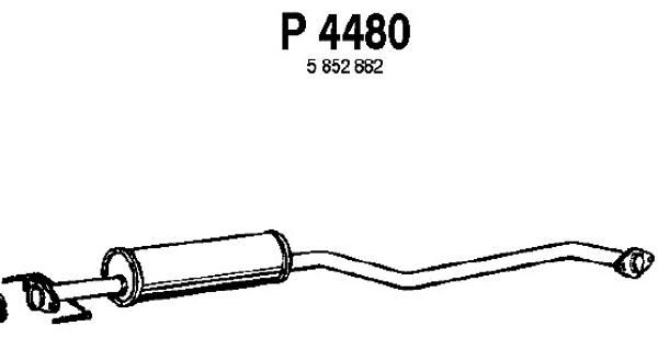 FENNO Vidējais izpl. gāzu trokšņa slāpētājs P4480