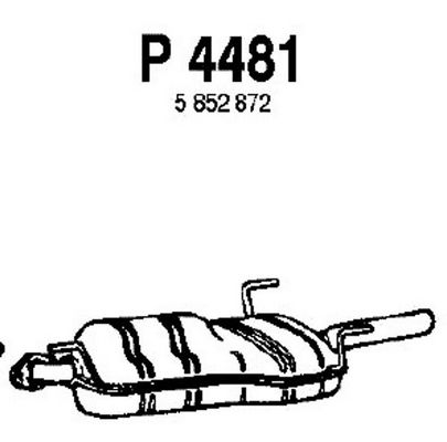 FENNO Izplūdes gāzu trokšņa slāpētājs (pēdējais) P4481