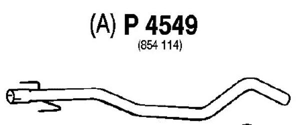 FENNO Izplūdes caurule P4549