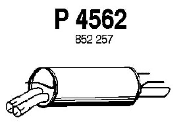 FENNO Izplūdes gāzu trokšņa slāpētājs (pēdējais) P4562