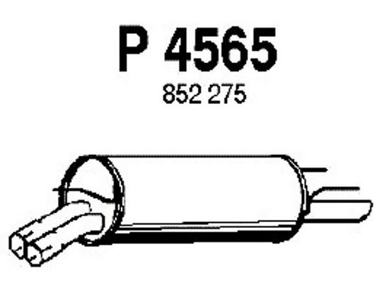 FENNO Izplūdes gāzu trokšņa slāpētājs (pēdējais) P4565