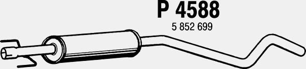 FENNO Средний глушитель выхлопных газов P4588