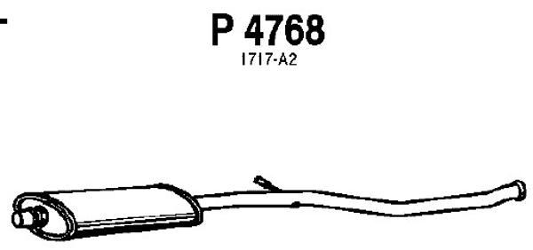 FENNO Vidējais izpl. gāzu trokšņa slāpētājs P4768