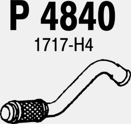 FENNO Izplūdes caurule P4840