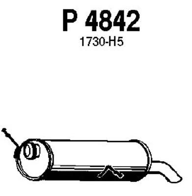 FENNO Izplūdes gāzu trokšņa slāpētājs (pēdējais) P4842