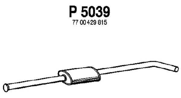 FENNO Vidējais izpl. gāzu trokšņa slāpētājs P5039
