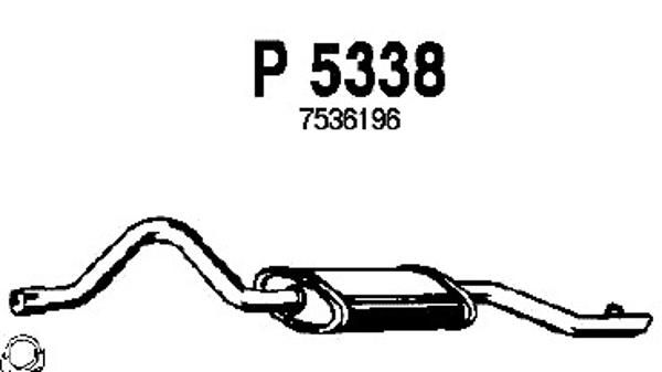 FENNO Izplūdes gāzu trokšņa slāpētājs (pēdējais) P5338