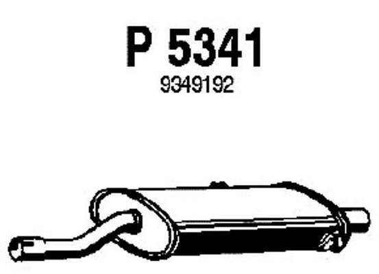 FENNO Vidējais izpl. gāzu trokšņa slāpētājs P5341