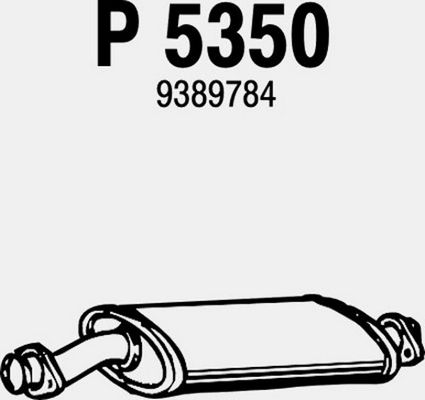 FENNO Vidējais izpl. gāzu trokšņa slāpētājs P5350