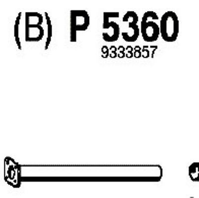FENNO Труба выхлопного газа P5360