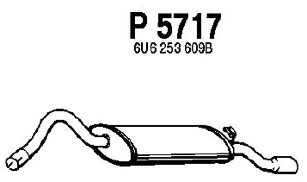 FENNO Izplūdes gāzu trokšņa slāpētājs (pēdējais) P5717