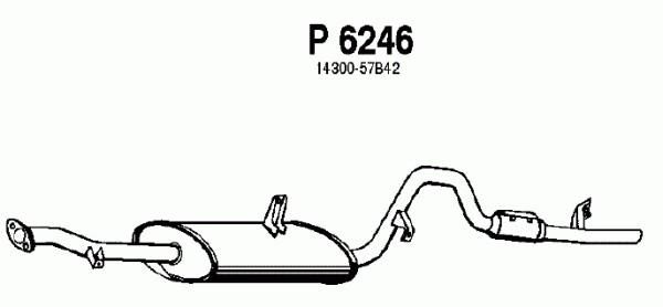 FENNO Izplūdes gāzu trokšņa slāpētājs (pēdējais) P6246
