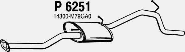 FENNO Izplūdes gāzu trokšņa slāpētājs (pēdējais) P6251